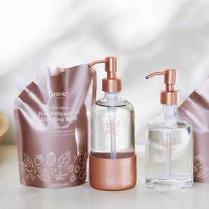 Grove Autumn Dish Soap Dispenser w/Silicone Sleve